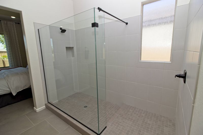 Walk-in Shower with Curved Glass